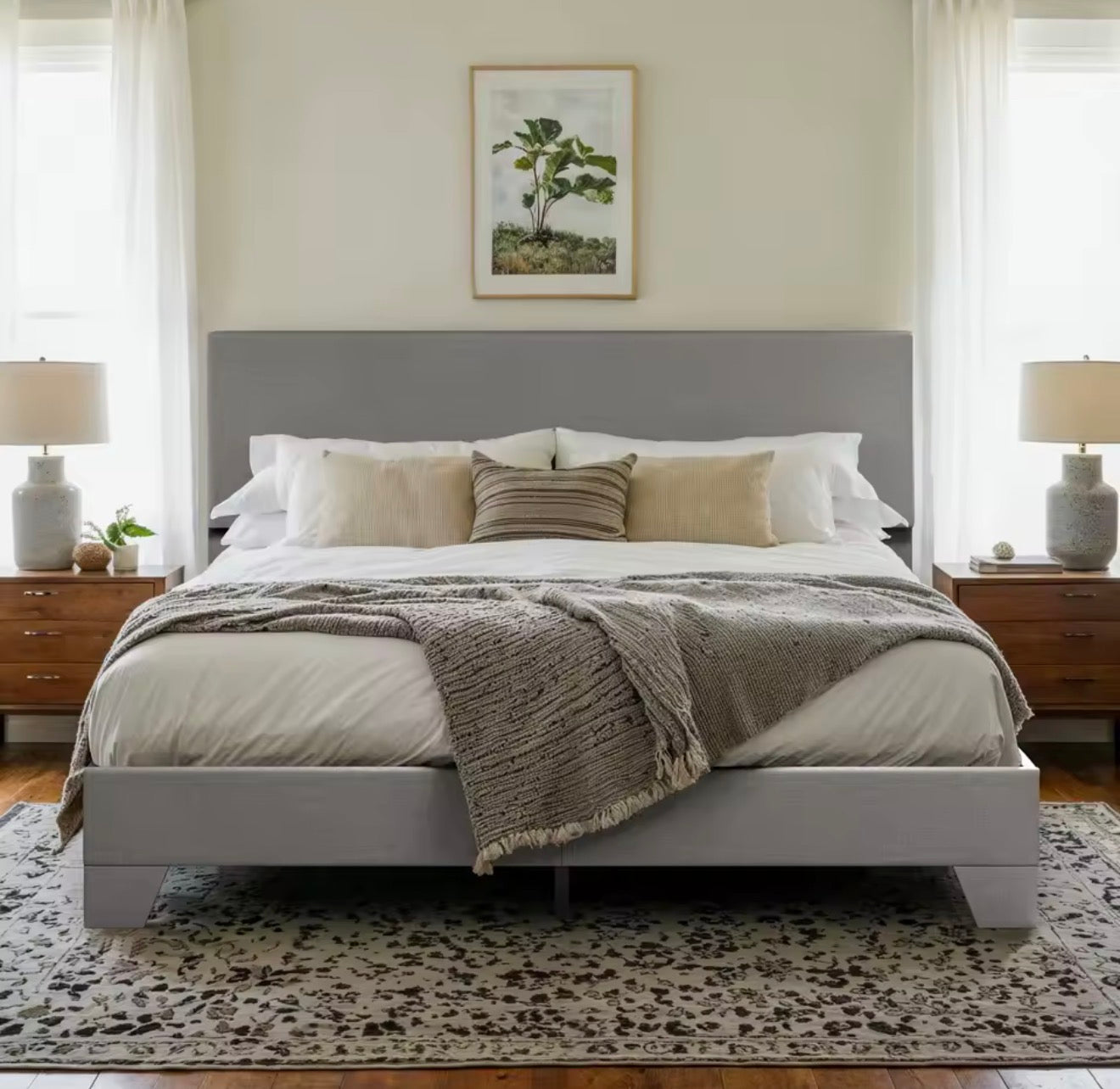 HOOMIC Upholstered Bed Frame
