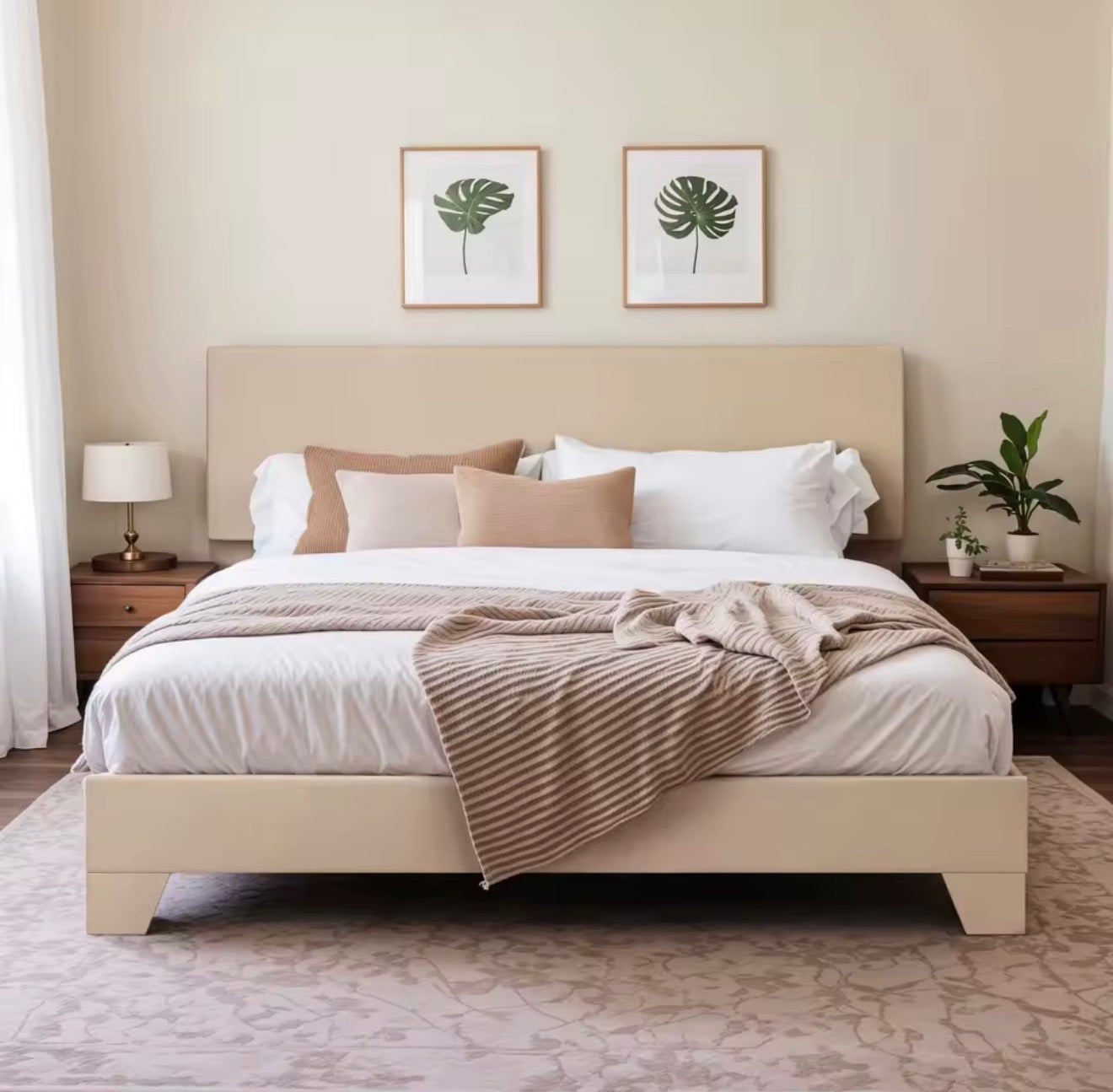 HOOMIC Upholstered Bed Frame