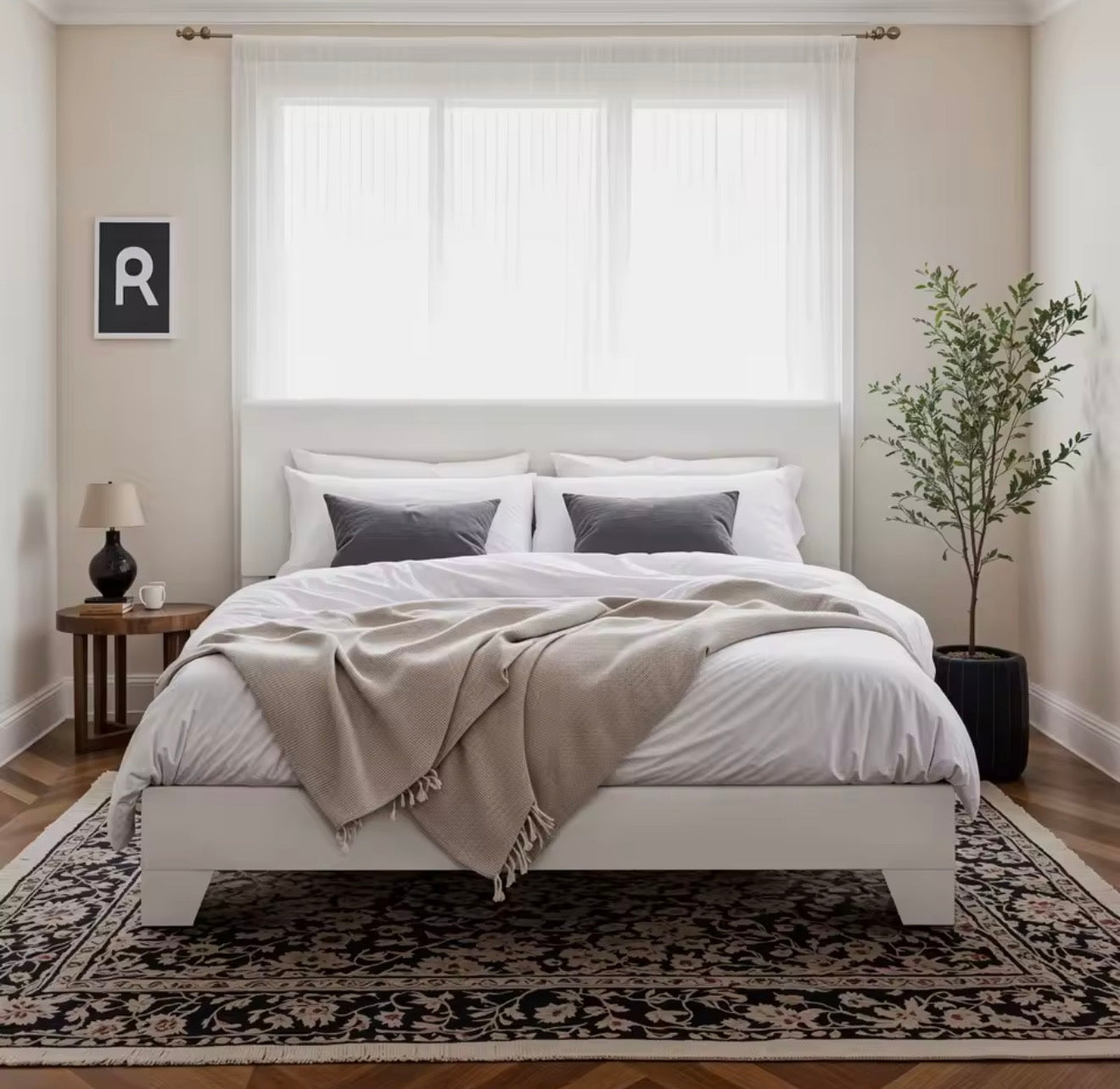 HOOMIC Upholstered Bed Frame